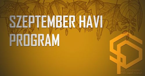 2025 szeptember havi program